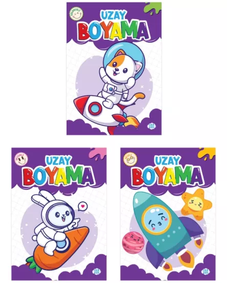 UZAY BOYAMA SETİ (3 TAKIM KİTAP)