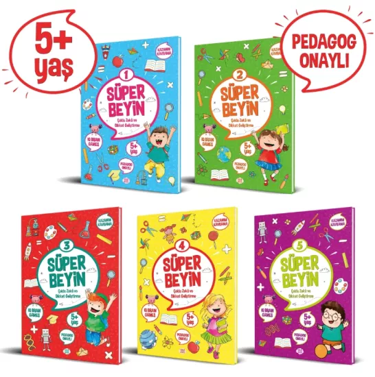 SÜPER BEYİN SERİSİ  (5+ YAŞ)(4 KİTAP TAKIM)